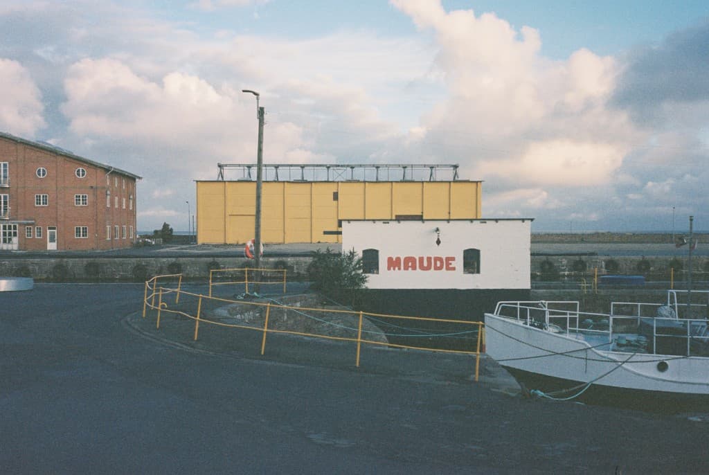 Harbor street and yellow building